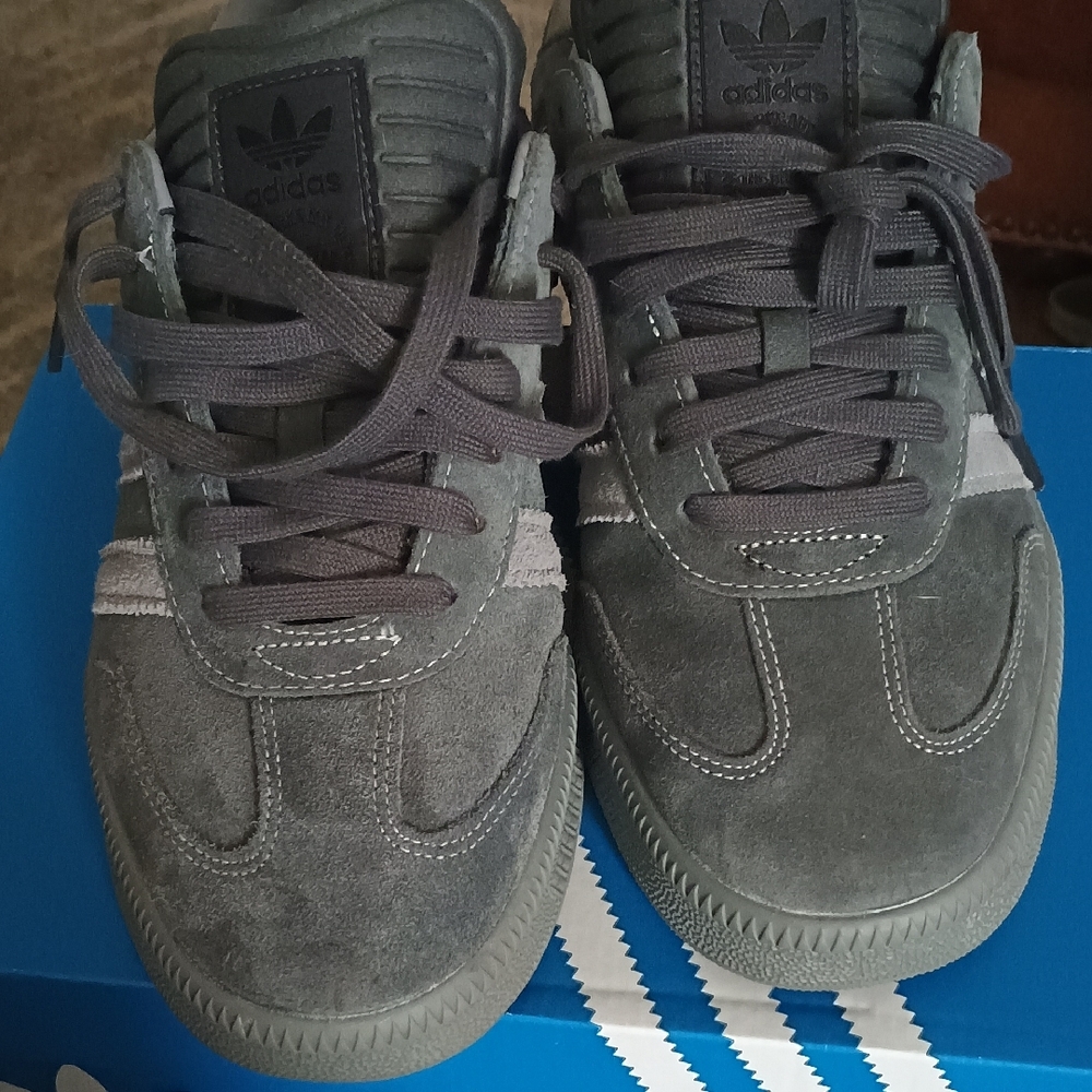 adidas Gray Suede Sneakers